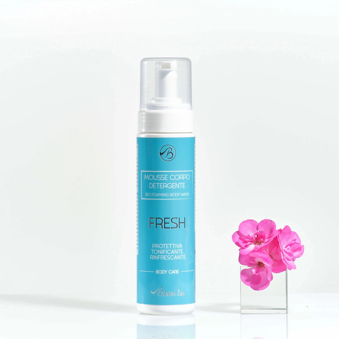 Mousse corpo detergente al talco