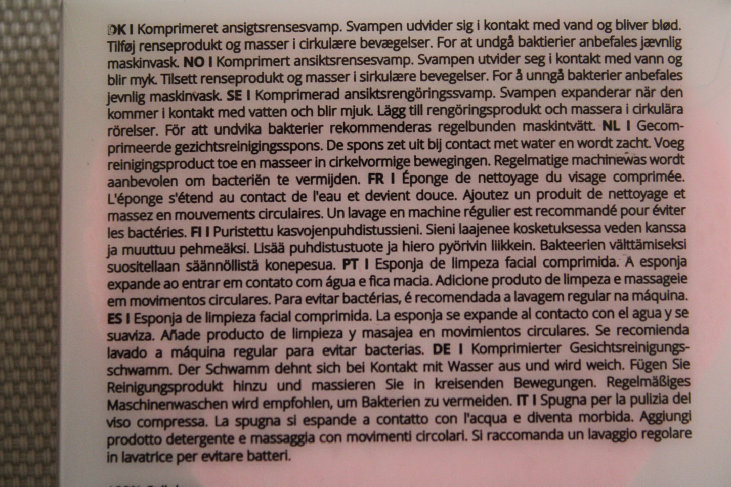 Set di 5 spugnette viso compresse