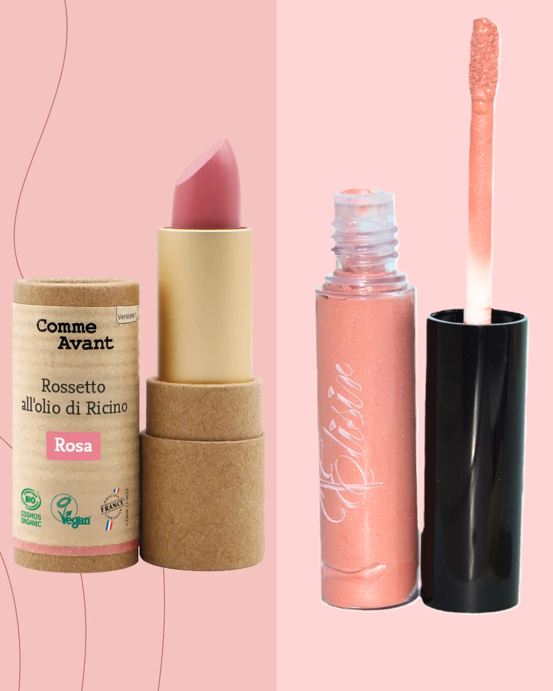 Lip combo Rosa glossy