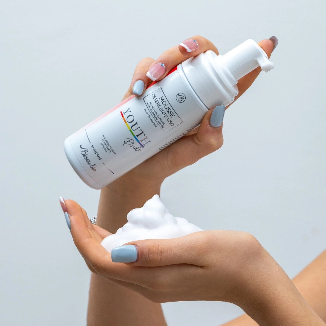Mousse detergente viso anti imperfezioni-Youth Pride
