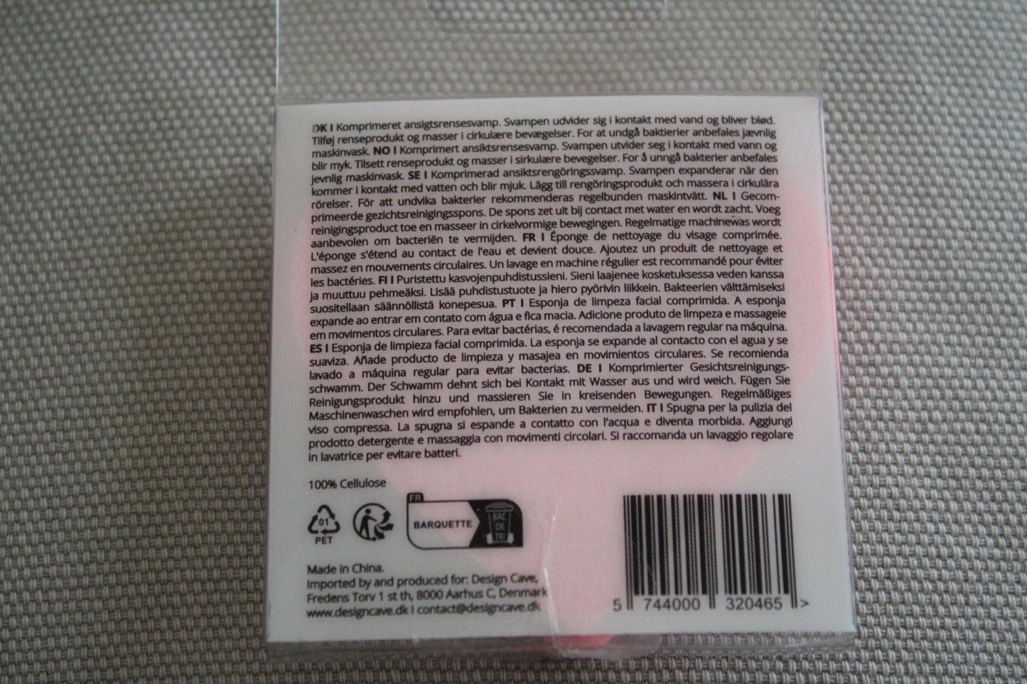 Set di 5 spugnette viso compresse