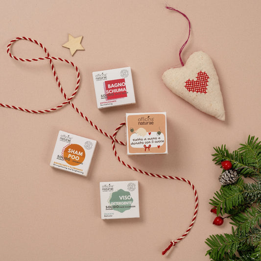 Cubetto regalo 1- tre cosmetici solidi