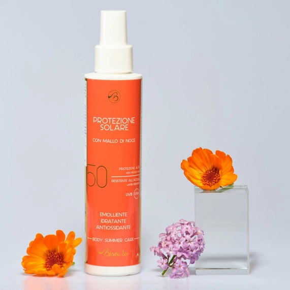 spf 50 spray solare bio