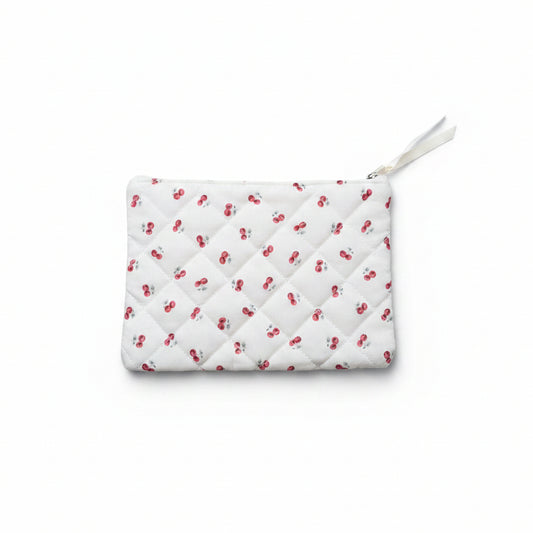 pochette porta trucchi con ciliegie 