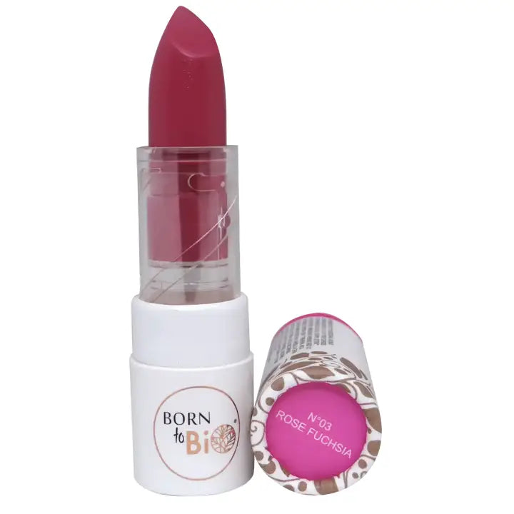 Rossetto organico fucsia lucido